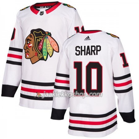 Miehille NHL Chicago Blackhawks Pelipaita Patrick Sharp 10 Adidas 2017-2018 Valkoinen Authentic